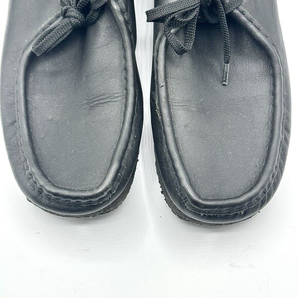 Clarks Originals Wallabees Black Leather Lace Up Shoes Men\'s Size 10.5 main image 15